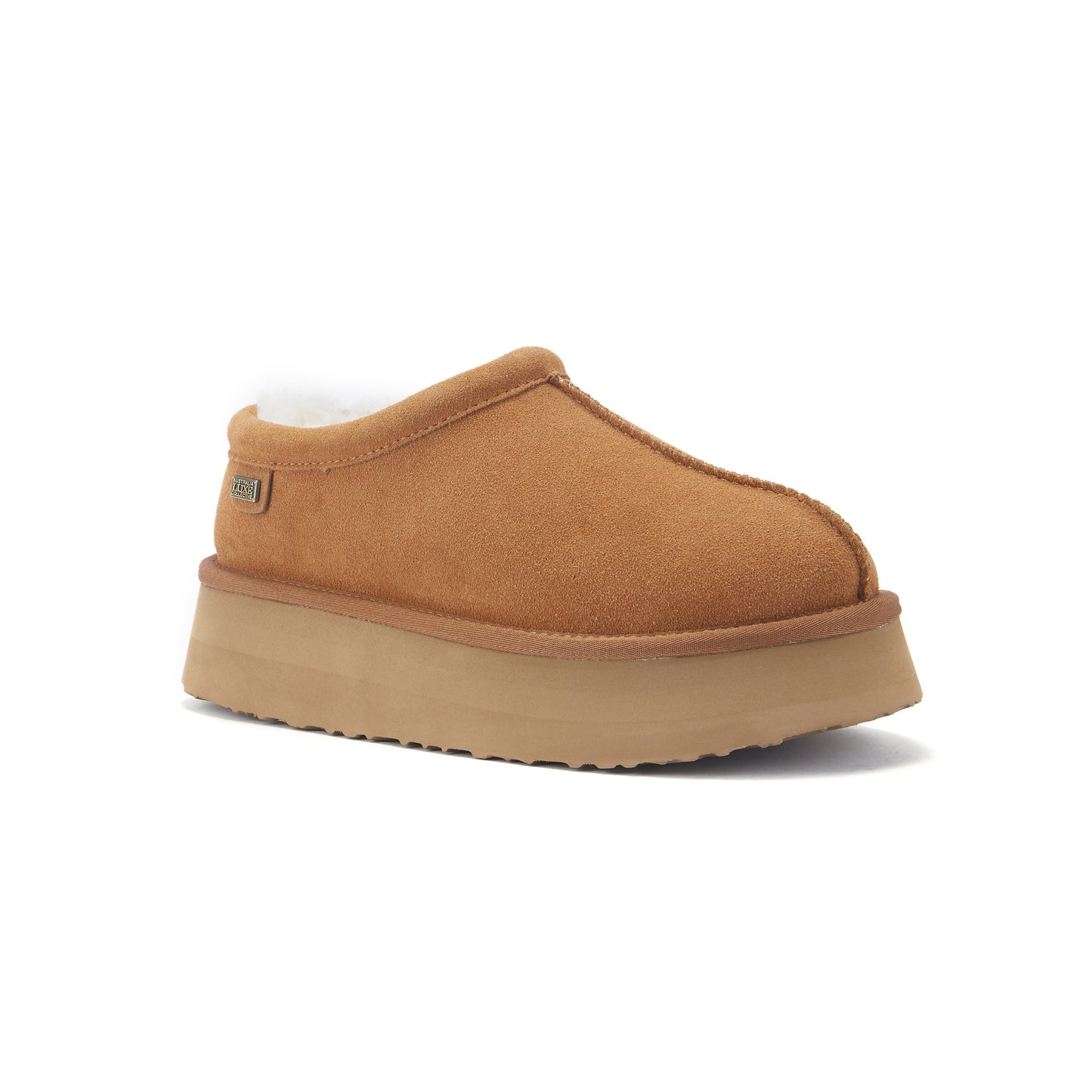 Platform Sole Ultra Low Cut Shoe Suede Upper OUTBACK PLATFOAM CHESTNUT