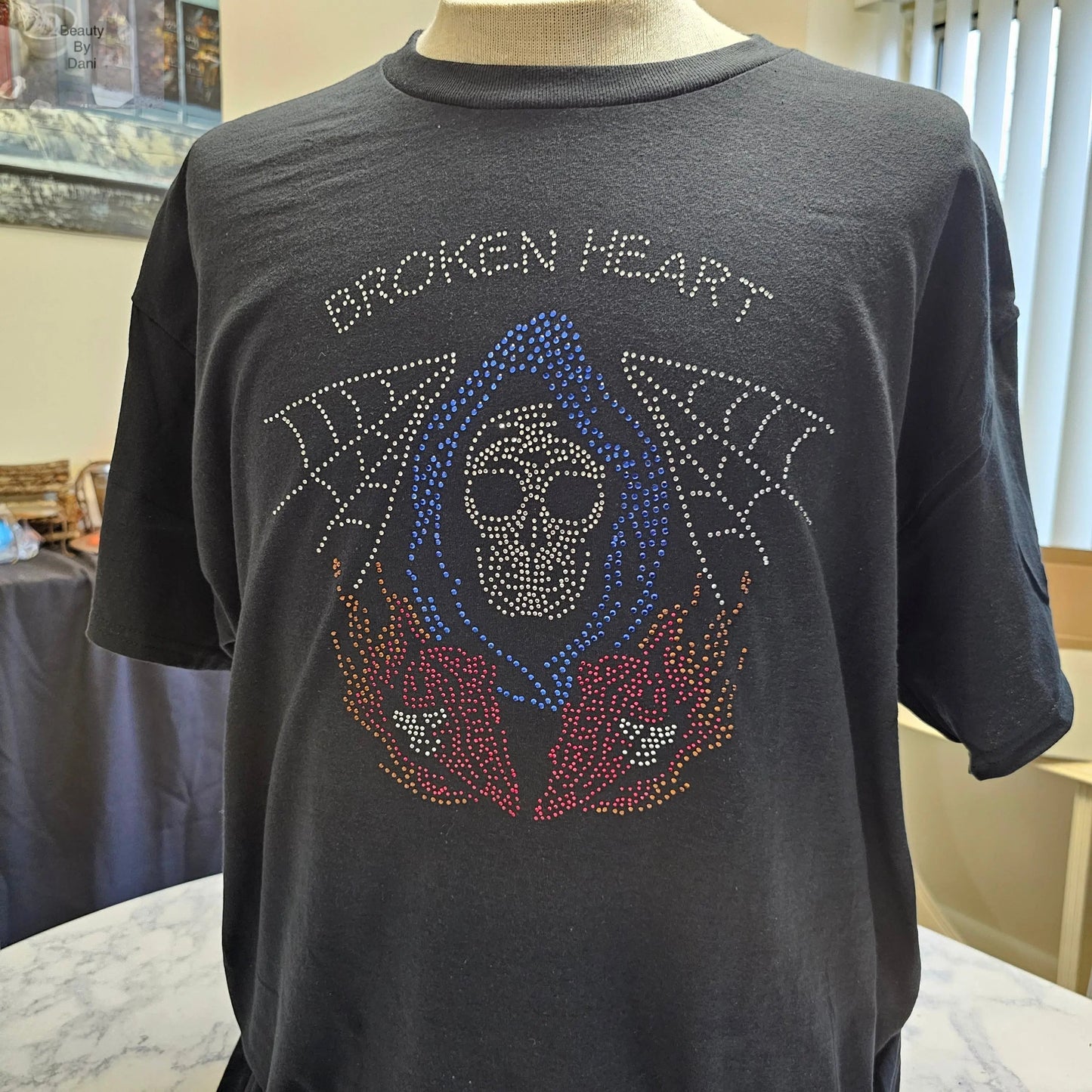 Broken Heart Cotton Crew Neck Shirt