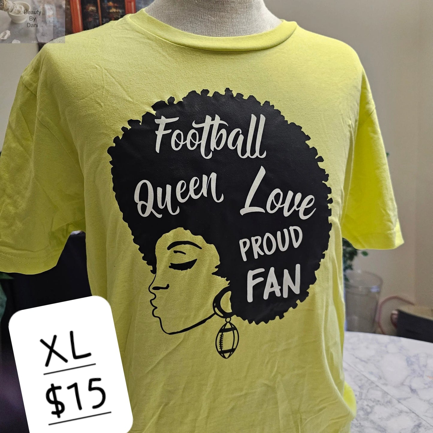 Afro Football Fan Cotton Unisex T-Shirt