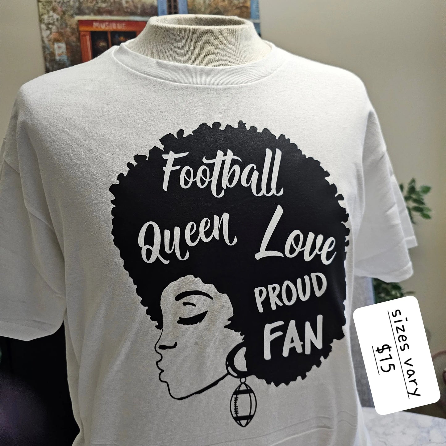 Afro Football Fan Cotton Unisex T-Shirt