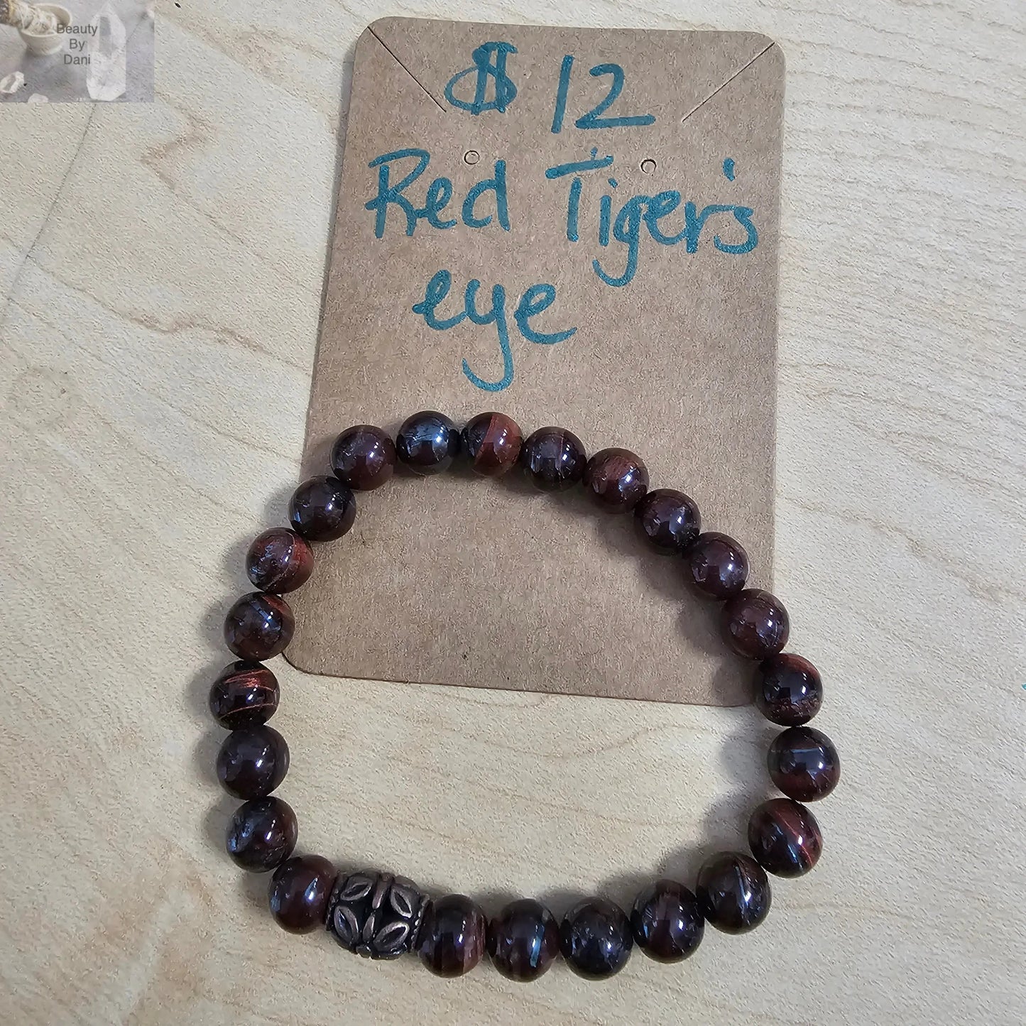 Red Tiger Eye Adjustable Healing Bracelet