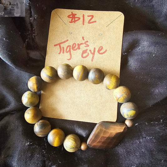 Tiger's Eye 10mm Bead Bracelet