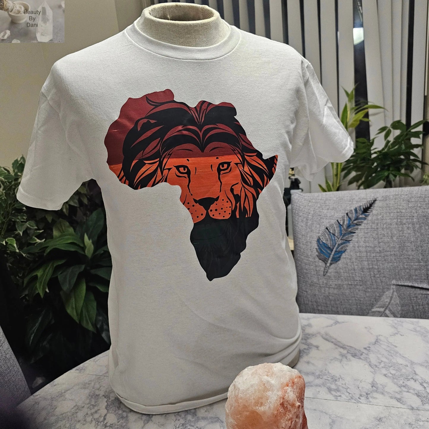 African Lion Graphic High-Quality Cotton T-Shirt