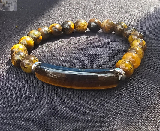 Tiger's Eye Natural Stone Bracelet Beauty by Dani