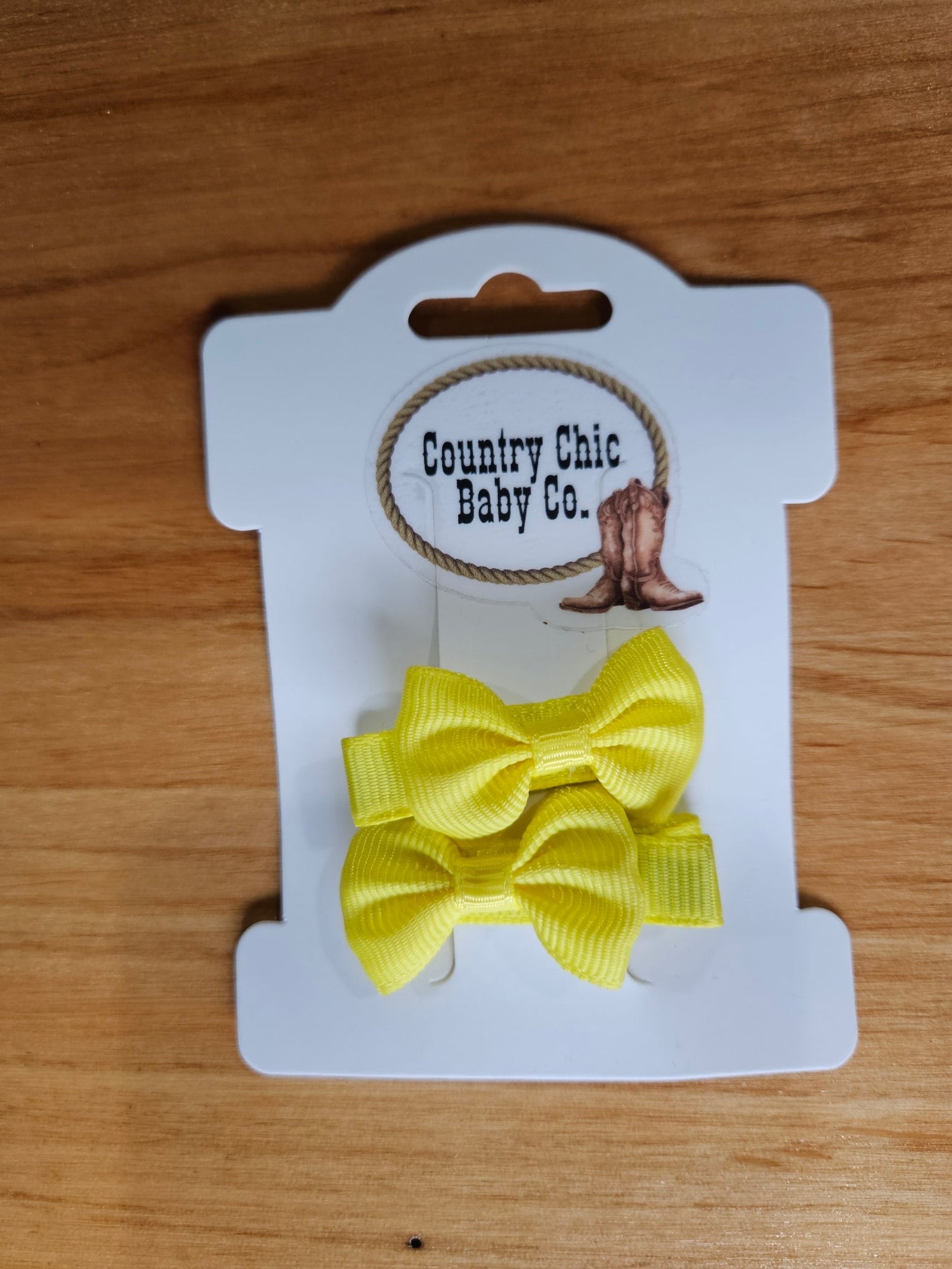 Mini Bow Clips Small Hair Accessories Country Chic Baby Co