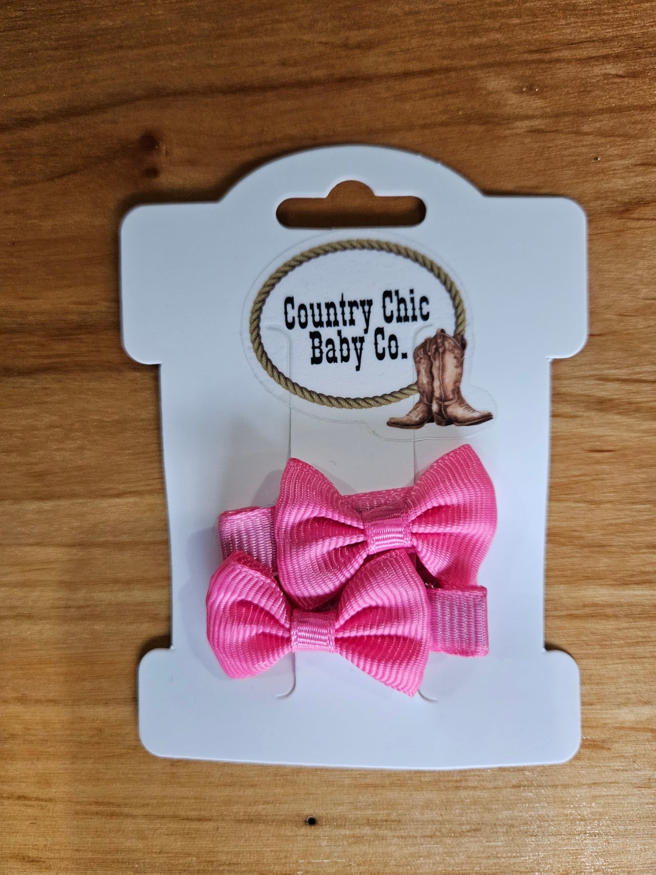 Mini Bow Clips Small Hair Accessories Country Chic Baby Co