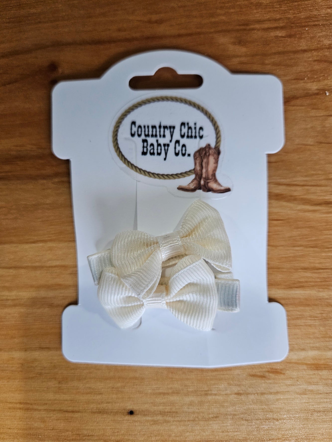 Mini Bow Clips Small Hair Accessories Country Chic Baby Co