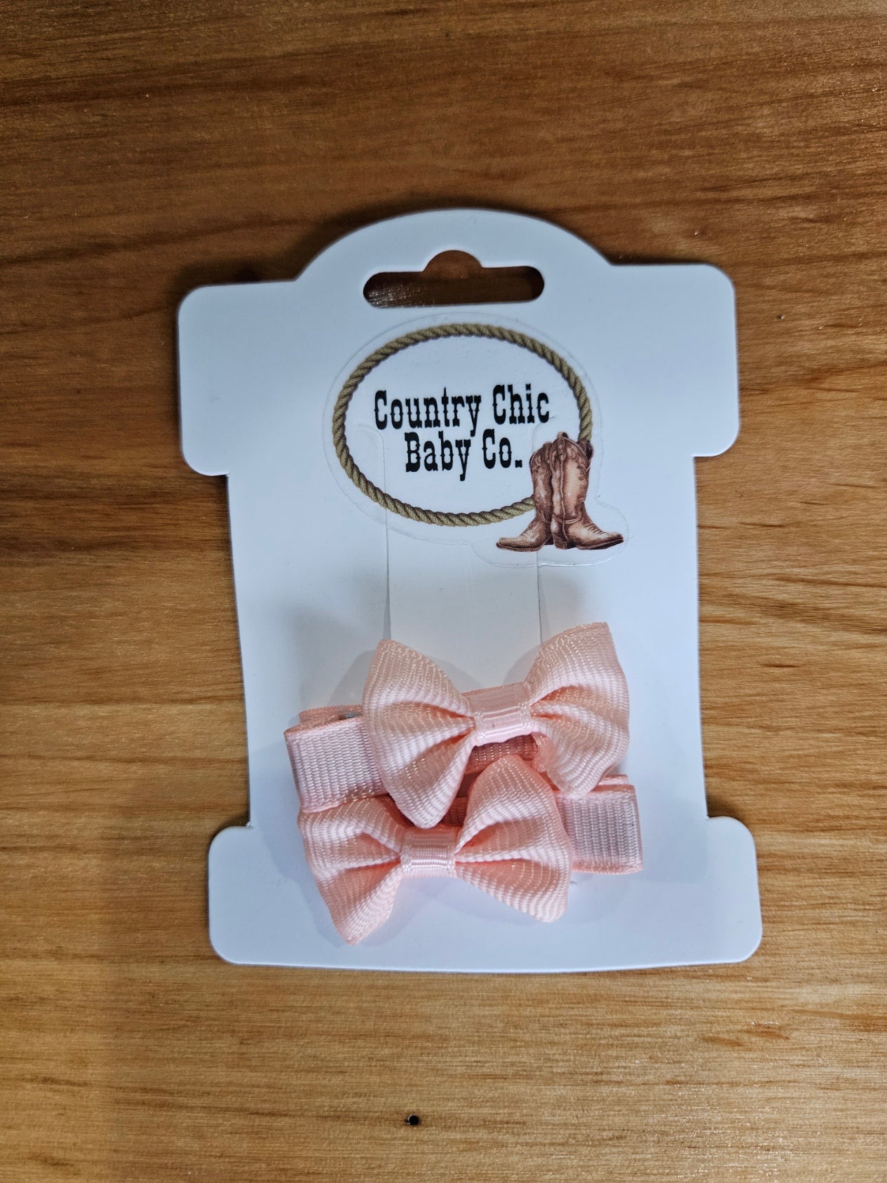 Mini Bow Clips Small Hair Accessories Country Chic Baby Co