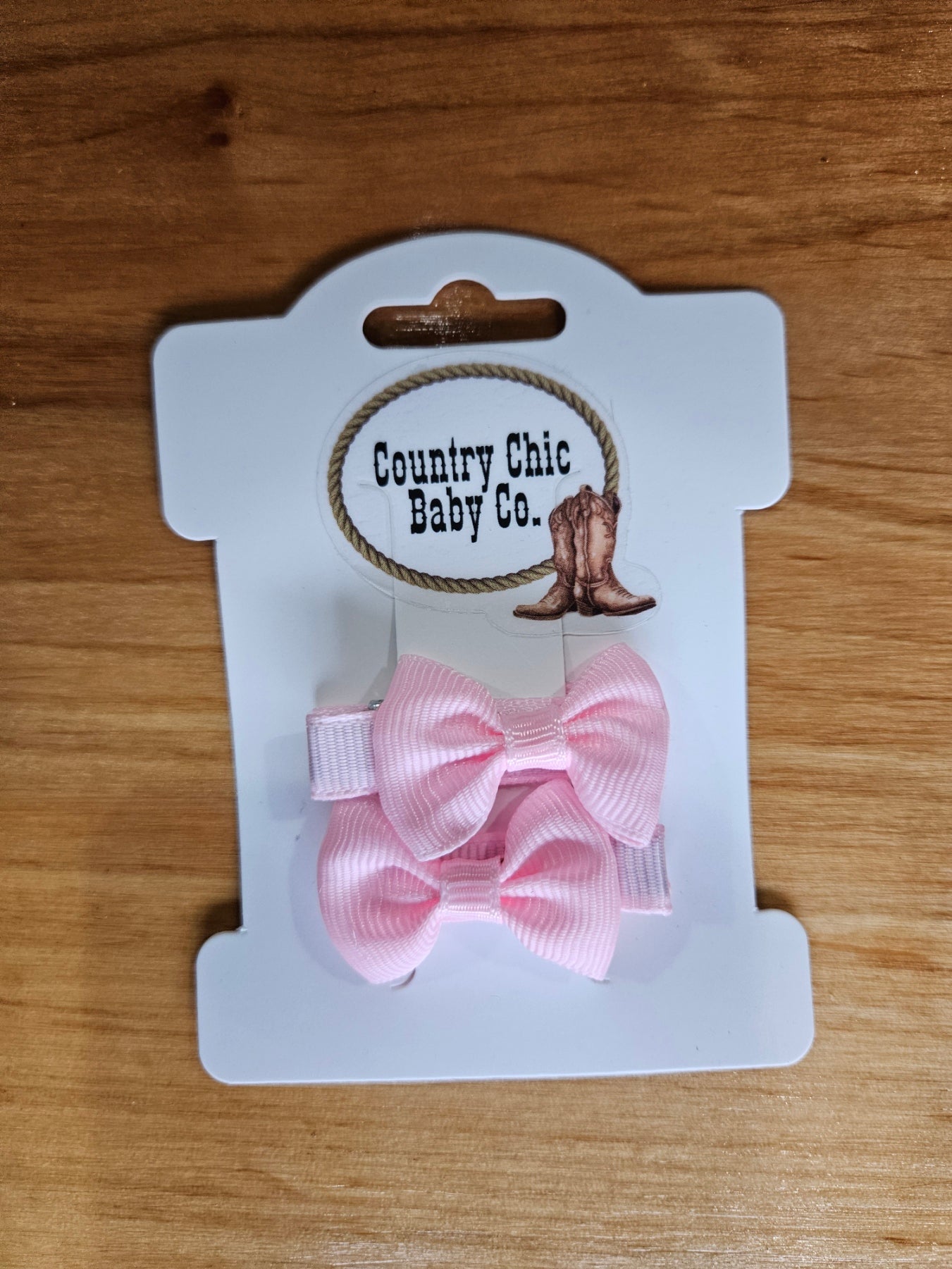 Mini Bow Clips Small Hair Accessories Country Chic Baby Co
