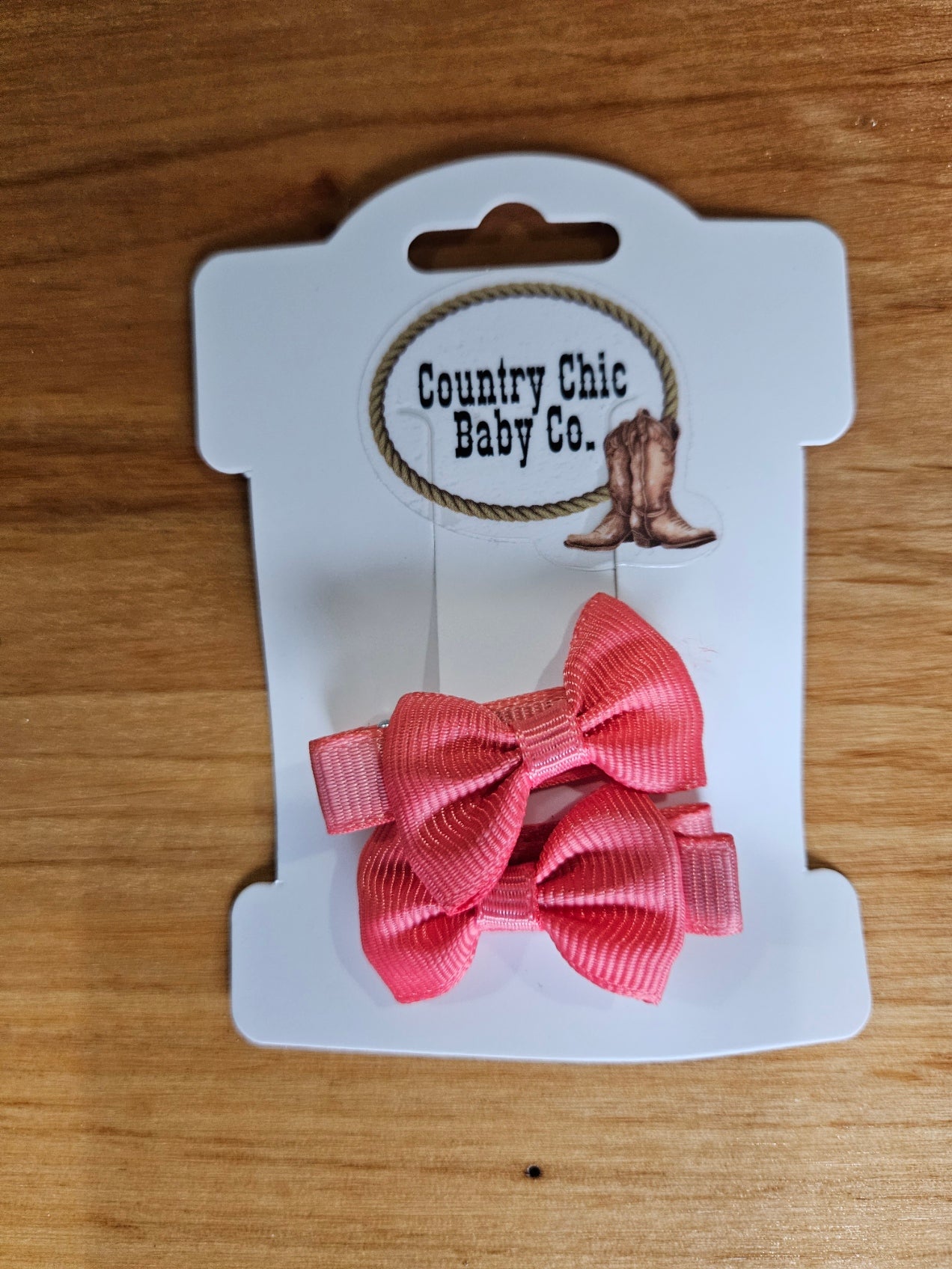 Mini Bow Clips Small Hair Accessories Country Chic Baby Co