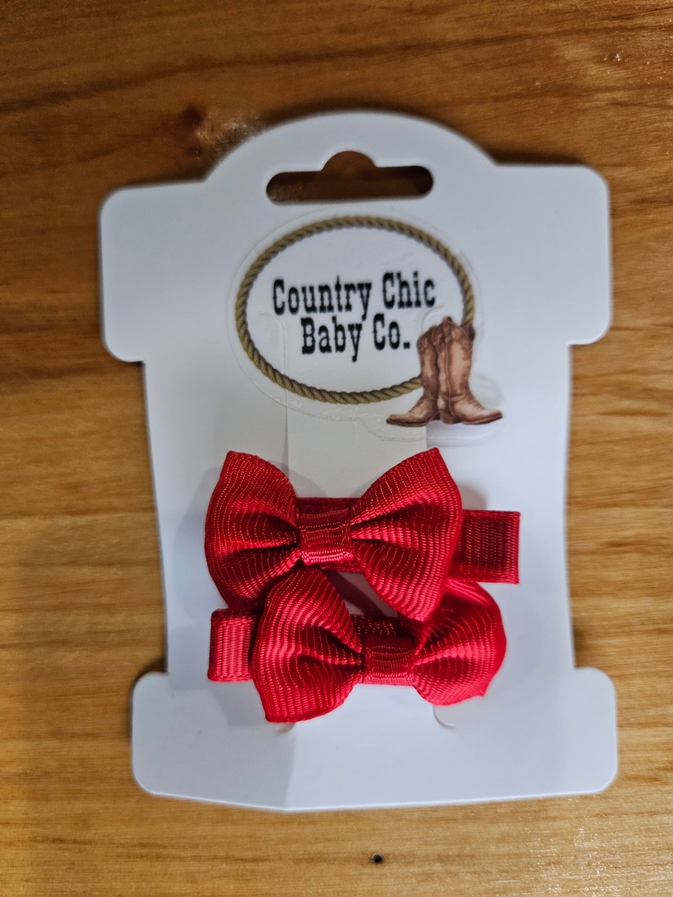 Mini Bow Clips Small Hair Accessories Country Chic Baby Co
