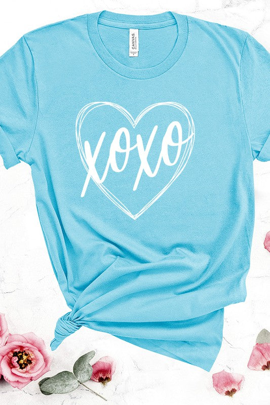 Valentine's Day Heart Graphic Unisex Tee Bella Canvas