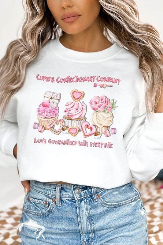 Valentine's Day Cupcakes Sweatshirt Unisex Gildan