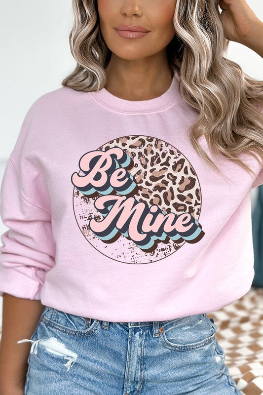 Valentine's Day Be Mine Speckled Sweatshirt Unisex Gildan