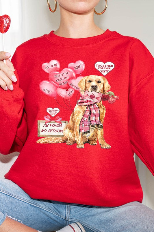 Together Forever Dog Sweatshirt Valentine's Day Unisex Gildan