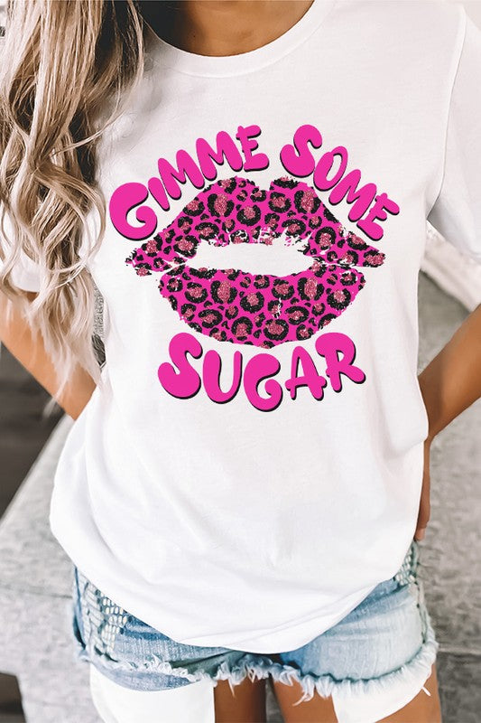 Valentine's Day Gimme Some Sugar Graphic Tee Bella Canvas