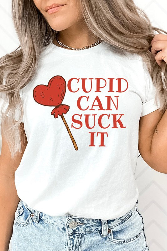 Valentine's Day Cupid Can Suck It Tee Bella Canvas Unisex T-Shirt