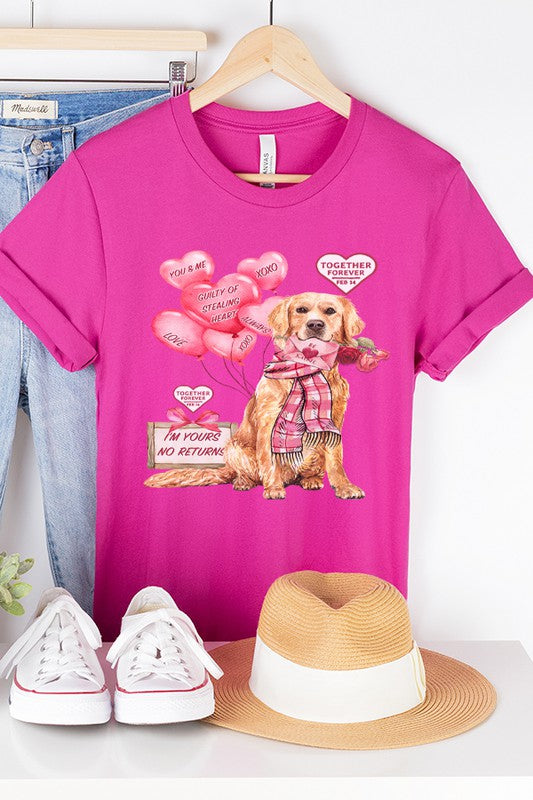 Together Forever Dog Graphic Tee Valentine's Day Bella Canvas