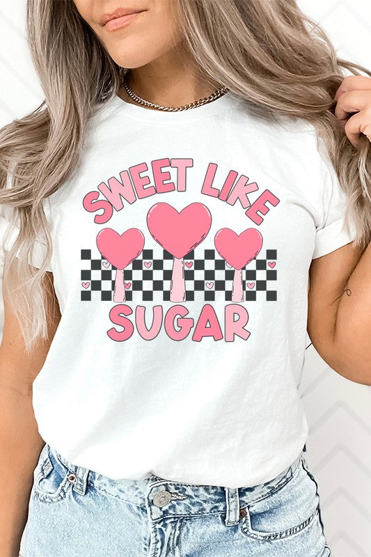 Pink Sweet Like Sugar Tee Unisex T-Shirt Bella Canvas
