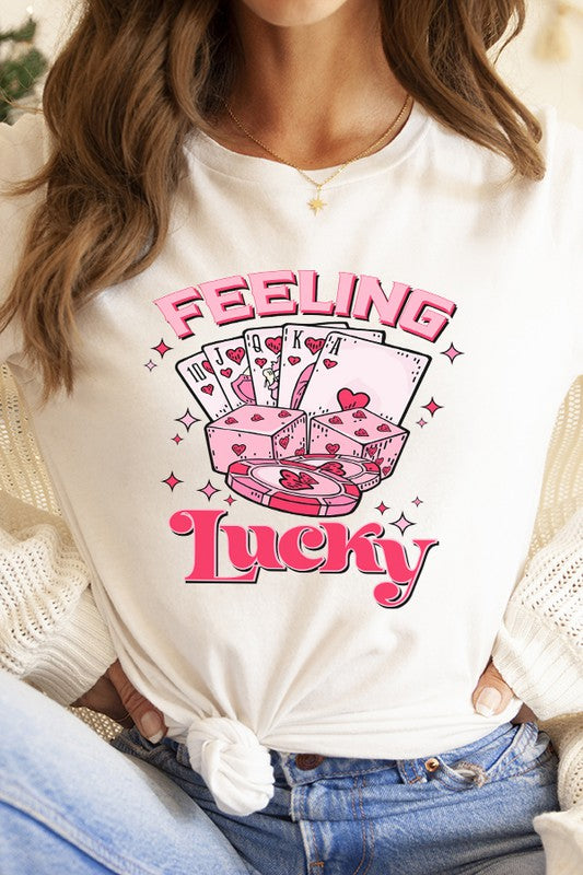 Feeling Lucky Graphic Tee Unisex T-Shirt Bella Canvas