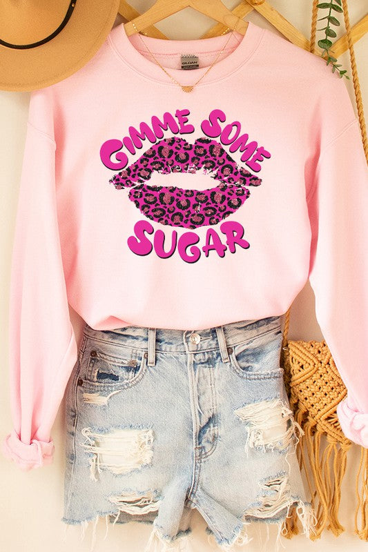 Valentine's Day Gimme Some Sugar Unisex Sweatshirt Gildan