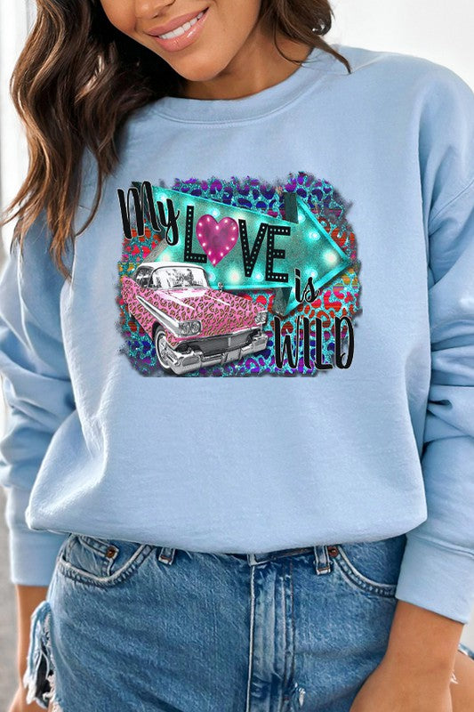 Valentine's Day Wild Design Sweatshirt Gildan