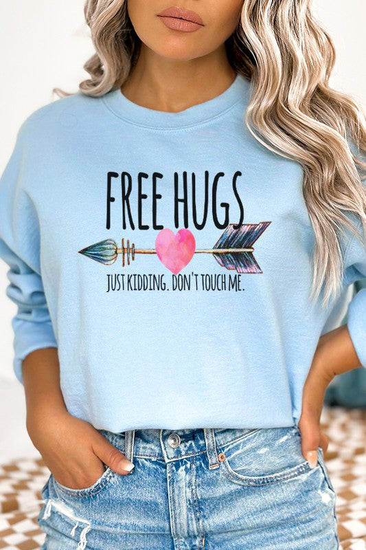 Valentine's Day Just Kidding Sweatshirt Unisex Gildan