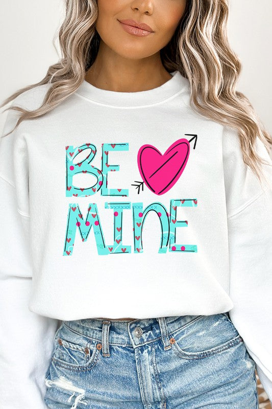 Minty Be Mine Valentine's Day Sweatshirt Gildan