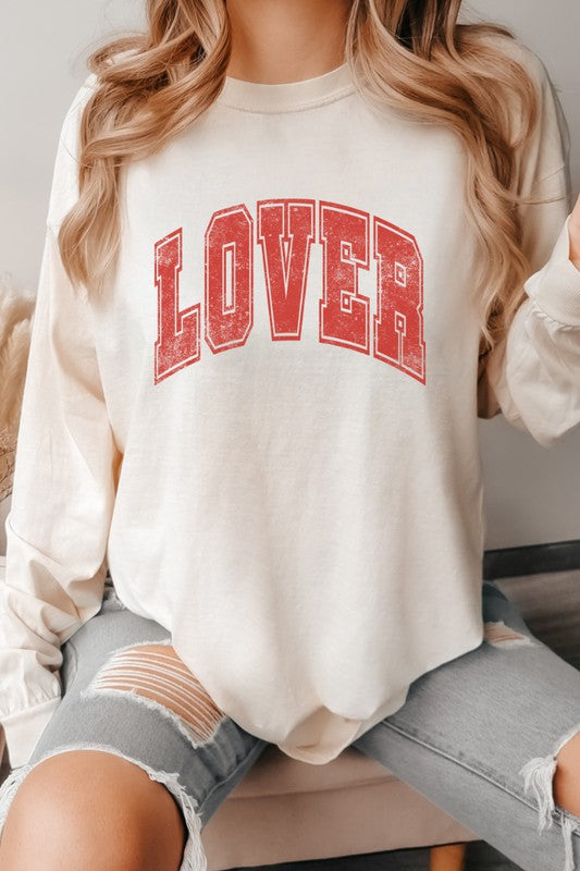 Lover Valentine's Day Comfort Colors Long Sleeve