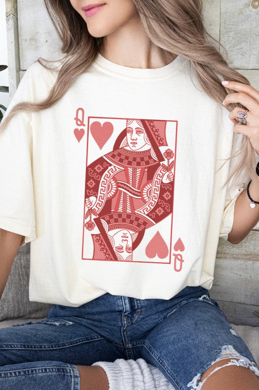 Queen of Hearts Valentine's Day Comfort Colors Tee