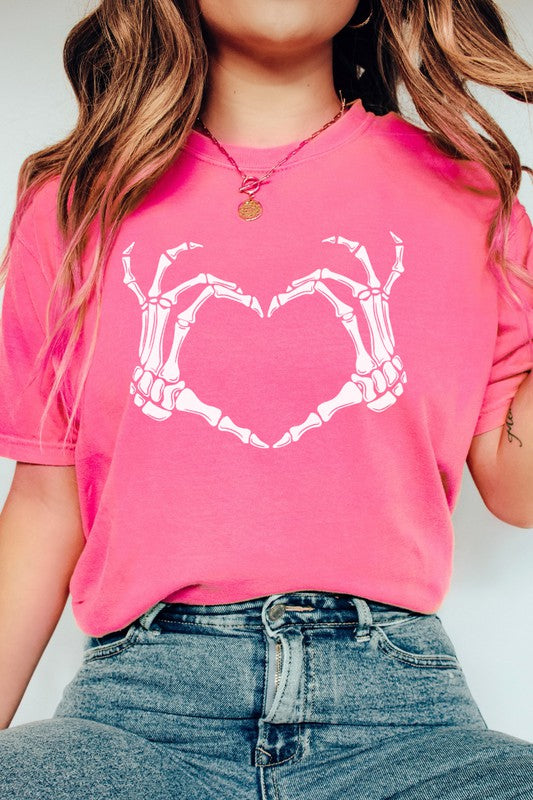 Skeleton Heart Valentine's Day Comfort Colors Tee