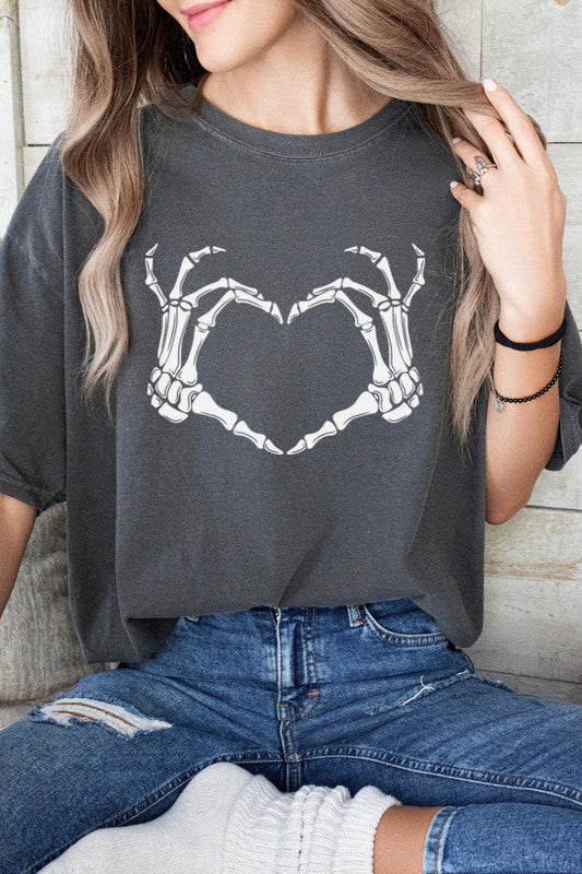 Skeleton Heart Valentine's Day Comfort Colors Tee