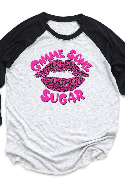 Valentine's Day Gimme Some Sugar Raglan T-Shirt