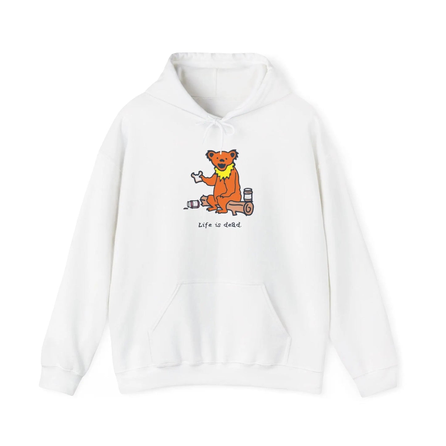 Life is dead Snackin' Bear Unisex Hoodie Grateful Dead