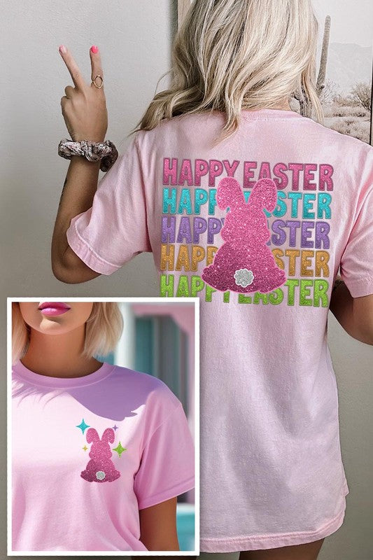 Happy Easter Bunny Christian Graphic T Shirts