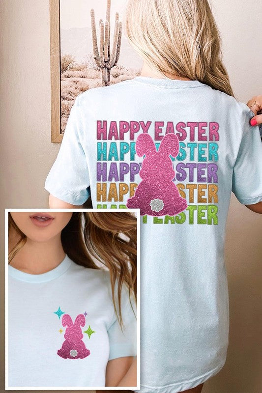 Happy Easter Bunny Christian Graphic T Shirts