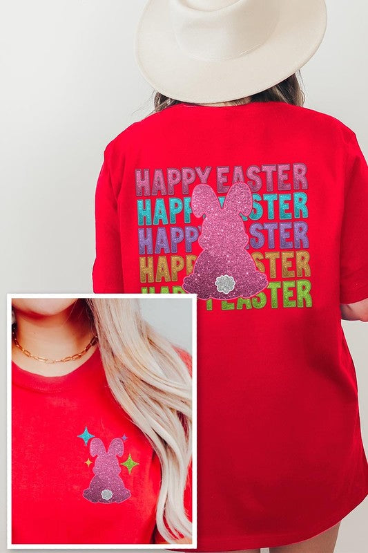 Happy Easter Bunny Christian Graphic T Shirts