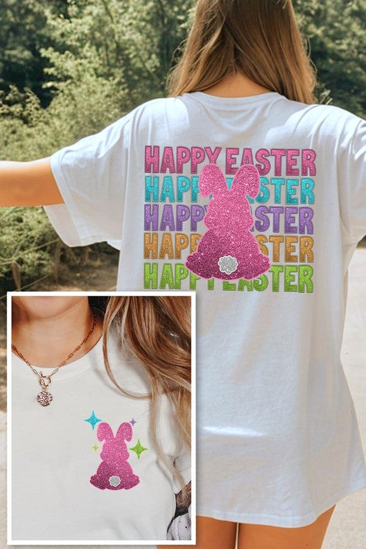 Happy Easter Bunny Christian Graphic T Shirts