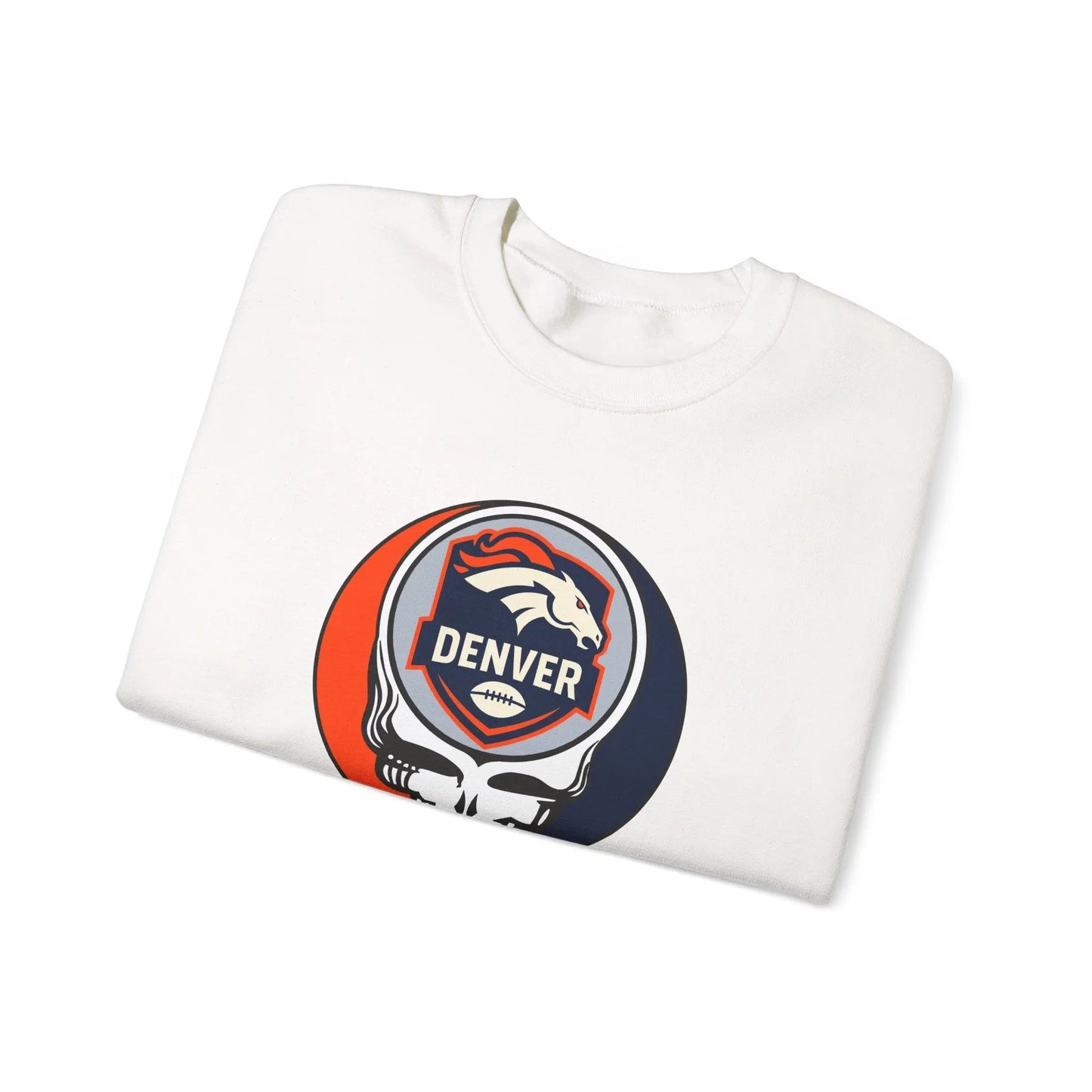 Denver Broncos Grateful Dead Stealie Unisex Crewneck Sweatshirt The Gridiron Collection NFL
