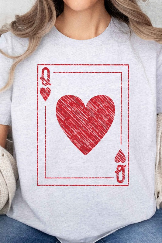 Queen Of Hearts Valentines Oversized Tee