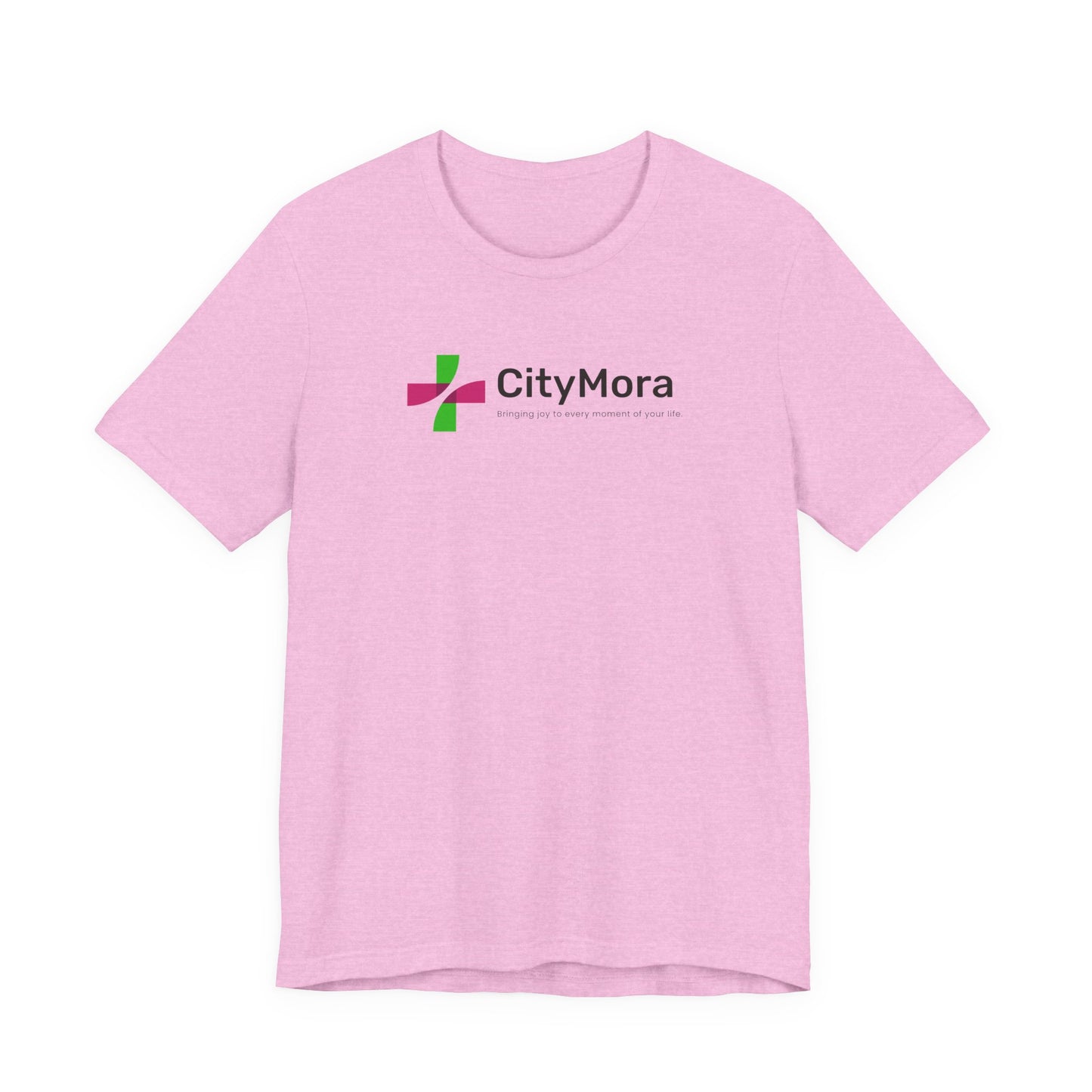 Casual Unisex Tee - 'CityMora' Motivational Short Sleeve Shirt