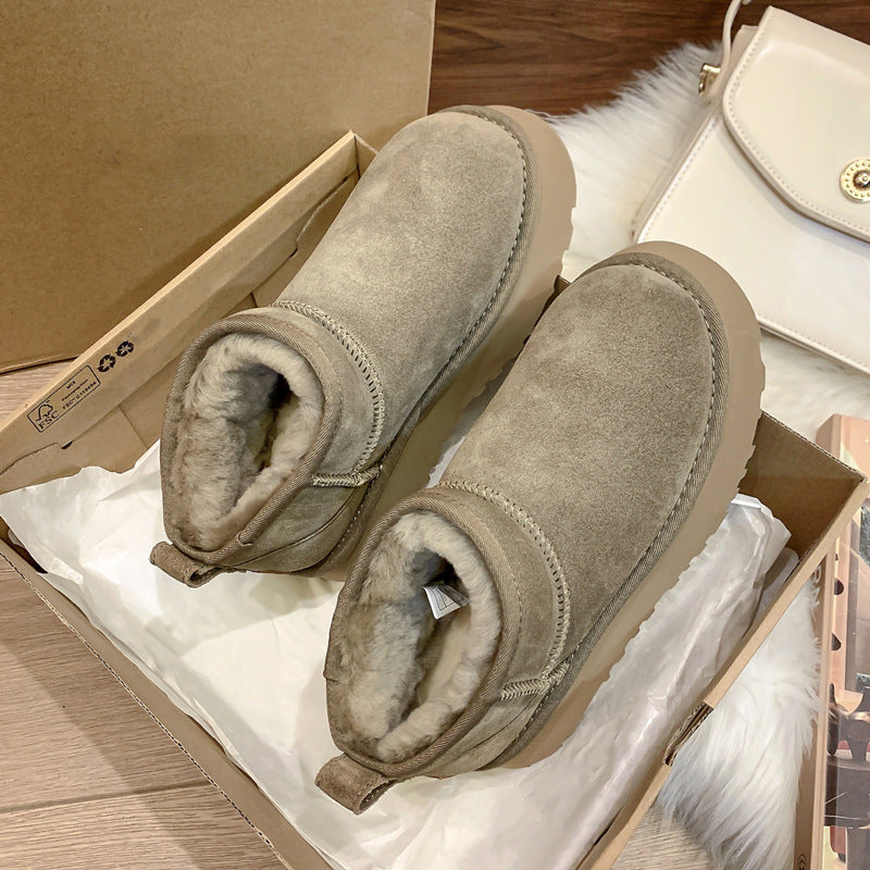 Thick Sole Women’s Snow Boots Outdoor Winter Footwear