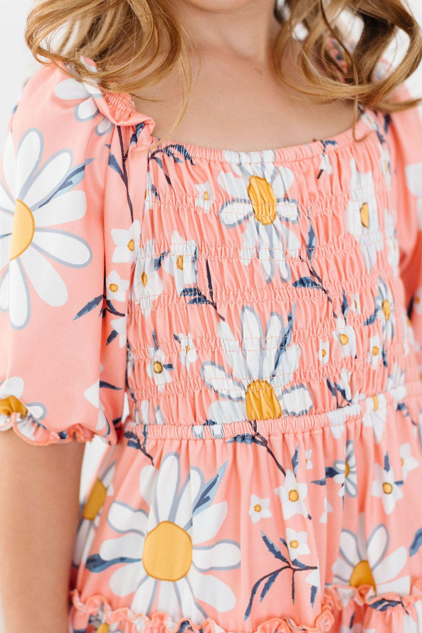 Smocked Ruffle Dress Comfortable Twirl-Worthy Dress Mila & Rose