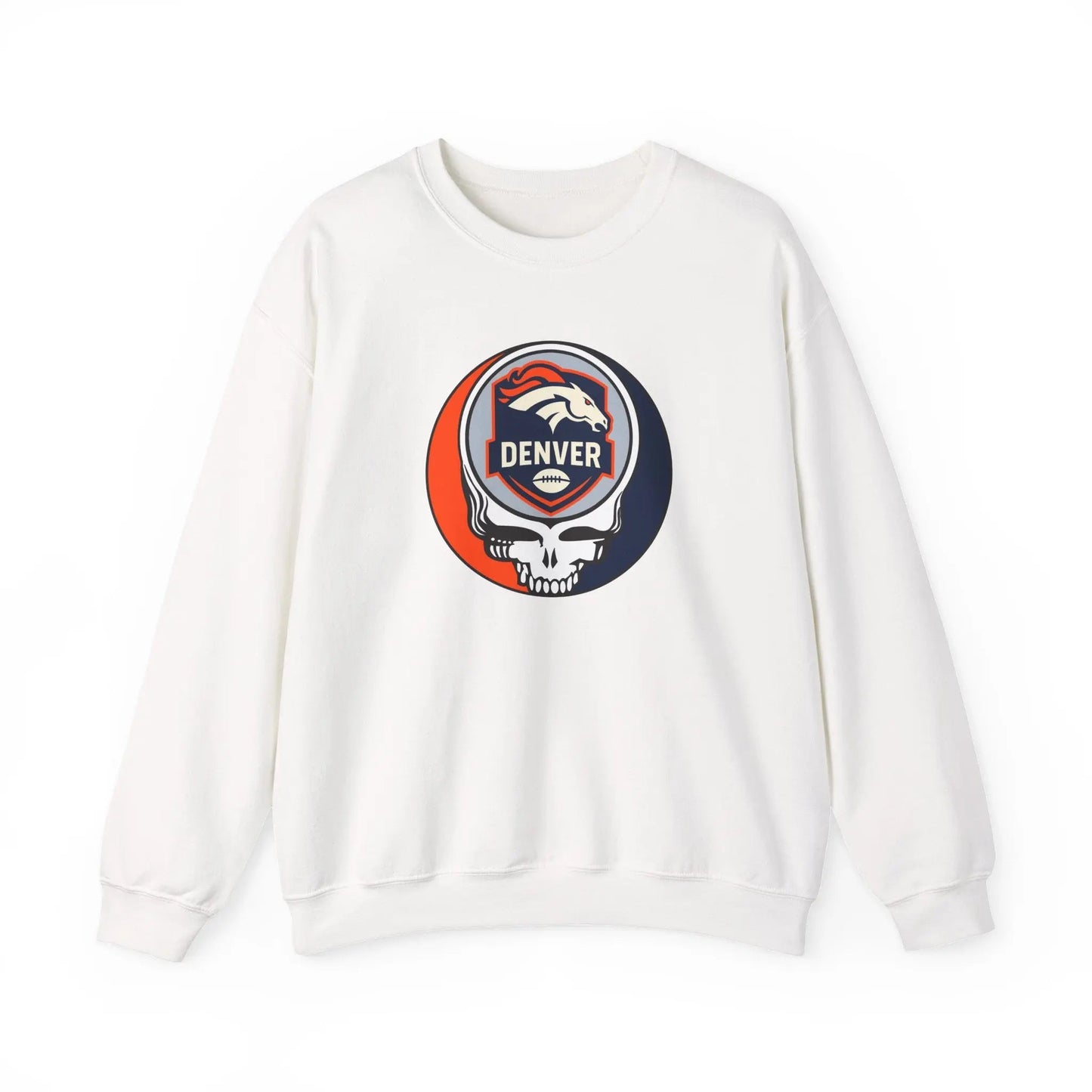 Denver Broncos Grateful Dead Stealie Unisex Crewneck Sweatshirt The Gridiron Collection NFL