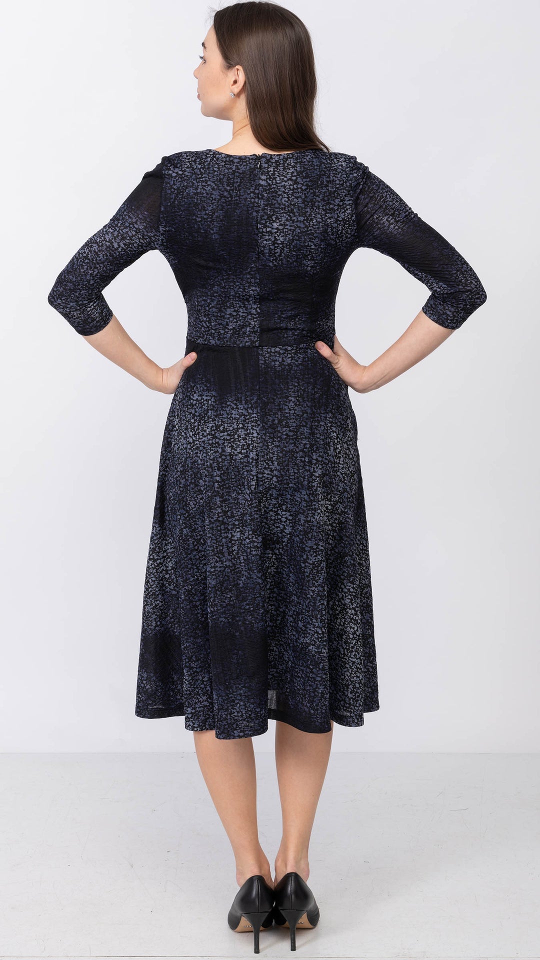 Side Tie Flattering Burnout Dress
