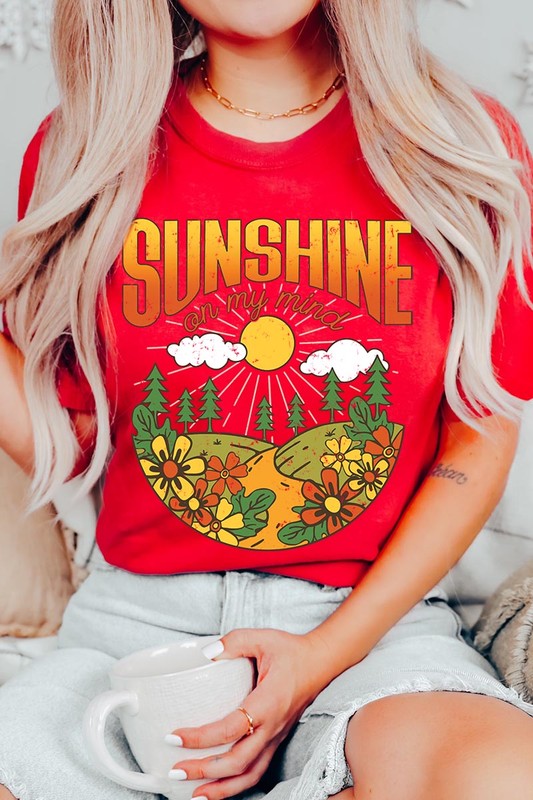 Sunshine On My Mind Nature Graphic T Shirts