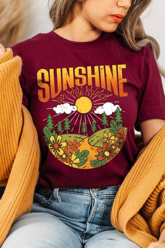 Sunshine On My Mind Nature Graphic T Shirts