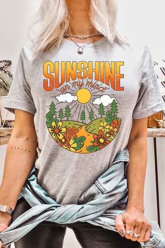 Sunshine On My Mind Nature Graphic T Shirts