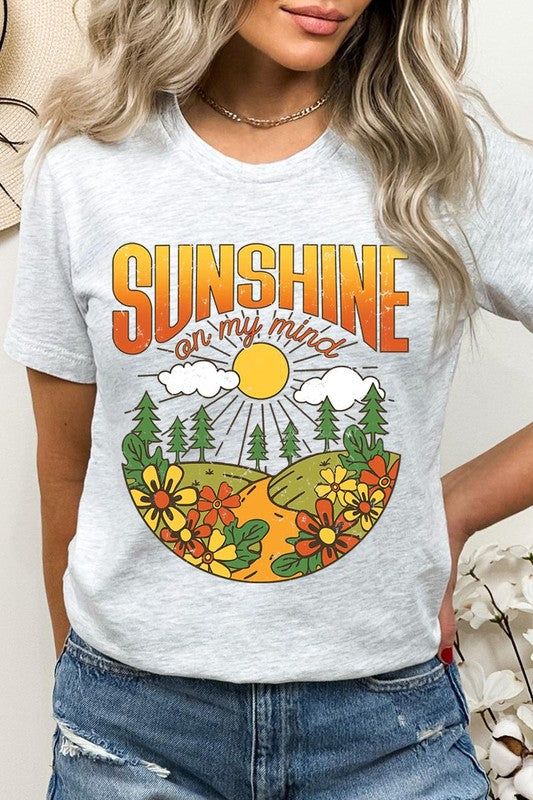 Sunshine On My Mind Nature Graphic T Shirts