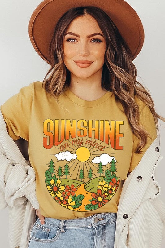 Sunshine On My Mind Nature Graphic T Shirts